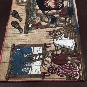 Christmas tapestry for side table or hanging